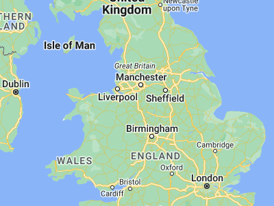 Map showing location of Sandbach (53.14515, -2.36251)