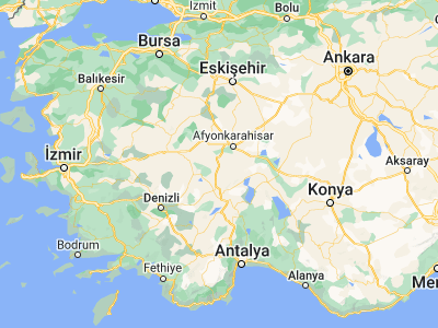 Map showing location of Sandıklı (38.46472, 30.26946)