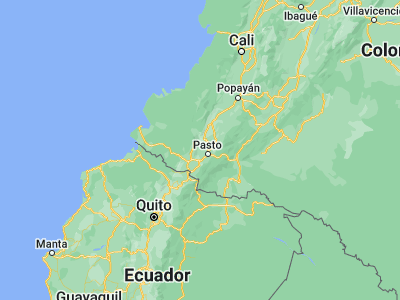 Map showing location of Sandoná (1.29151, -77.47409)