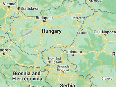 Map showing location of Sándorfalva (46.36087, 20.09889)