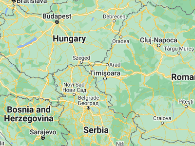 Map showing location of Şandra (45.925, 20.89028)