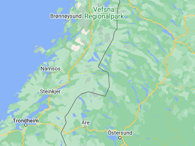 Map showing location of Sandvika (64.4642, 13.59215)
