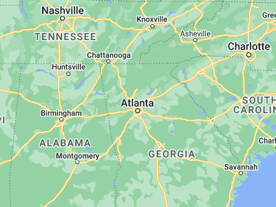 Map showing location of Sandy Springs (33.92427, -84.37854)