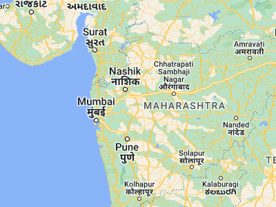 Map showing location of Sangamner (19.56667, 74.21667)