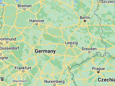 Map showing location of Sangerhausen (51.47221, 11.29533)