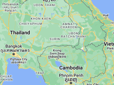 Map showing location of Sangkha (14.6362, 103.85278)