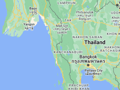 Map showing location of Sangkhla Buri (15.15553, 98.45361)