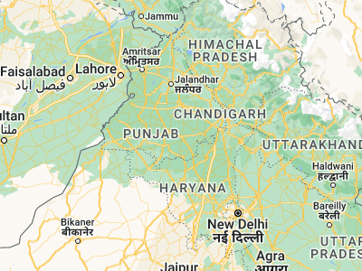 Map showing location of Sangrūr (30.24608, 75.84686)
