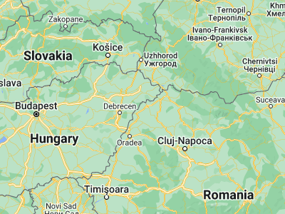 Map showing location of Sanislău (47.63333, 22.33333)