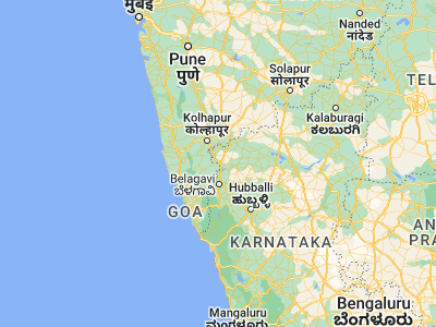 Map showing location of Sankeshwar (16.26667, 74.48333)