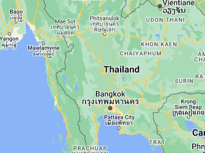 Map showing location of Sankhaburi (15.04733, 100.16178)