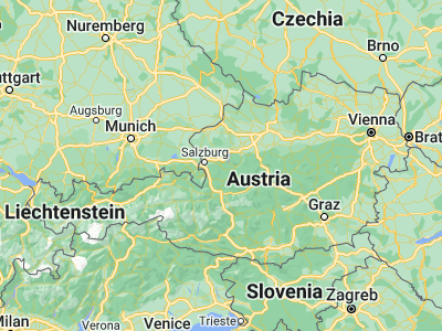 Map showing location of Sankt Gilgen (47.76667, 13.36667)