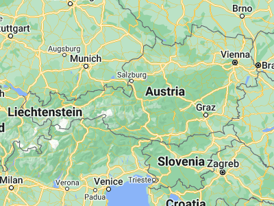 Map showing location of Sankt Johann im Pongau (47.35, 13.2)