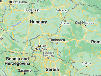 Map showing location of Sânpetru Mare (46.05, 20.66667)