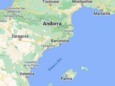 Map showing location of Sant Andreu de la Barca (41.44659, 1.97187)