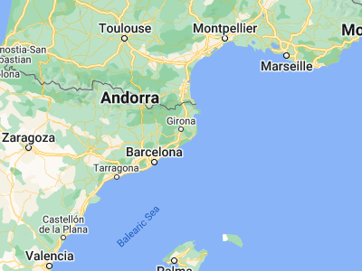 Map showing location of Sant Andreu Salou (41.86667, 2.83333)