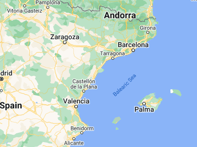 Map showing location of Sant Carles de la Ràpita (40.61667, 0.6)