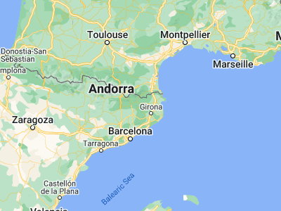 Map showing location of Sant Cristòfol de les Fonts (42.16964, 2.49943)