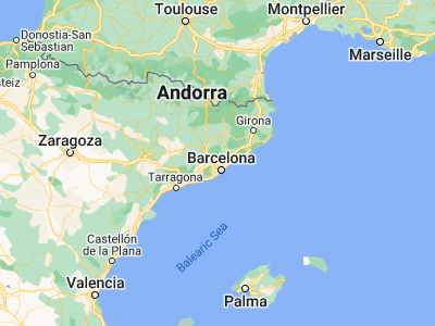 Map showing location of Sant Cugat del Vallès (41.46667, 2.08333)
