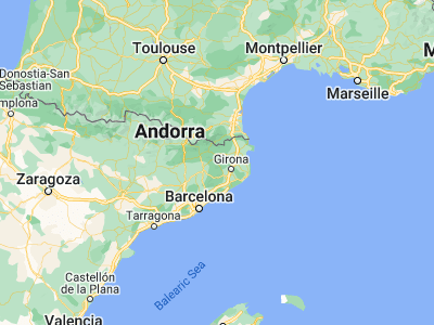 Map showing location of Sant Feliu de Pallerols (42.07708, 2.50935)