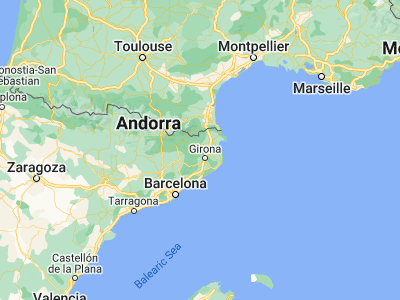 Map showing location of Sant Miquel de Campmajor (42.13333, 2.68333)