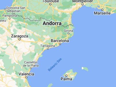 Map showing location of Sant Vicenç dels Horts (41.39317, 2.00689)