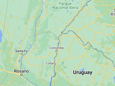 Map showing location of Santa Ana (-30.90004, -57.93162)