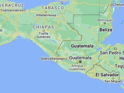 Map showing location of Santa Ana Huista (15.68333, -91.81667)