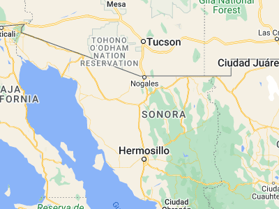 Map showing location of Santa Ana (30.54265, -111.12086)