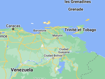 Map showing location of Santa Bárbara (9.60886, -63.61003)