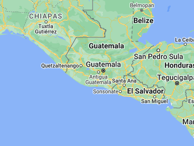 Map showing location of Santa Catarina Barahona (14.54889, -90.78833)