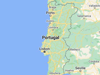 Map showing location of Santa Catarina da Serra (39.6796, -8.68679)