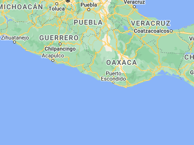 Map showing location of Santa Catarina Mechoacán (16.33712, -97.83693)
