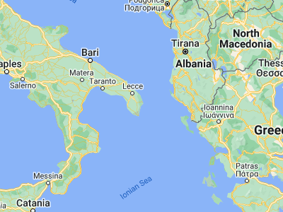 Map showing location of Santa Cesarea Terme (40.03632, 18.45683)