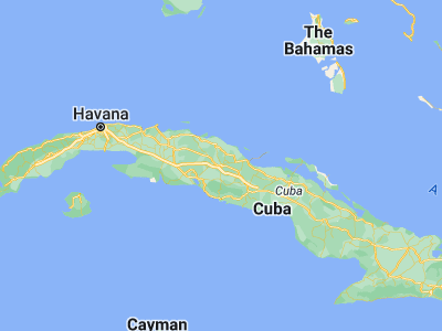 Map showing location of Santa Clara (22.4, -79.96667)
