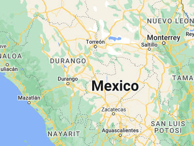 Map showing location of Santa Clara (24.475, -103.35694)
