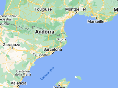 Map showing location of Santa Coloma de Farners (41.86667, 2.66667)