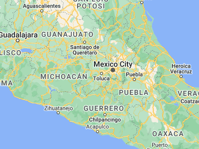 Map showing location of Santa Cruz Cuauhtenco (19.25056, -99.73361)
