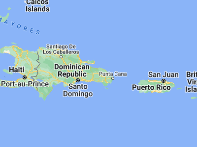 Map showing location of Santa Cruz de El Seibo (18.76559, -69.03886)