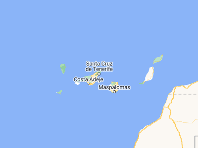 Map showing location of Santa Cruz de Tenerife (28.46824, -16.25462)