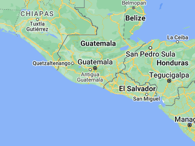 Map showing location of Santa Cruz Naranjo (14.38806, -90.36972)