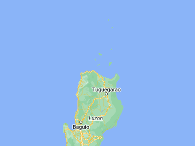 Map showing location of Santa Cruz (18.51646, 121.31052)