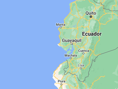 Map showing location of Santa Elena (-2.23333, -80.85)