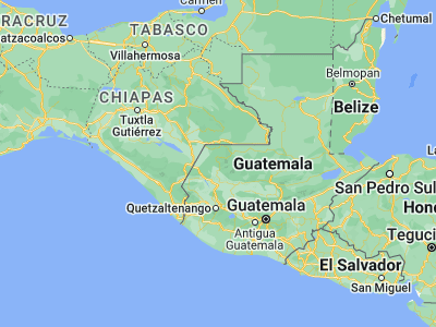 Map showing location of Santa Eulalia (15.73306, -91.45694)