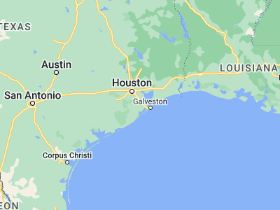 Map showing location of Santa Fe (29.37801, -95.10576)