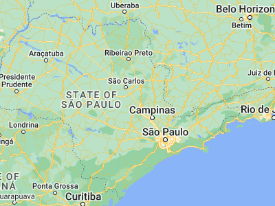 Map showing location of Santa Gertrudes (-22.45667, -47.53028)