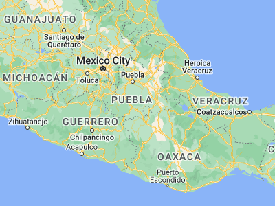 Map showing location of Santa Inés Ahuatempan (18.4098, -98.02254)