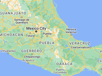 Map showing location of Santa Isabel Tlanepantla (18.86489, -97.88662)