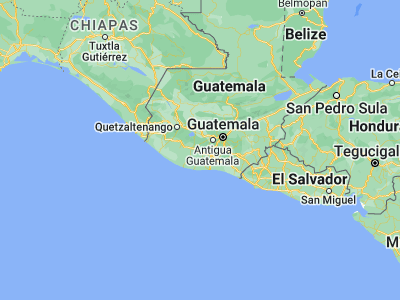 Map showing location of Santa Lucía Cotzumalguapa (14.33333, -91.01667)