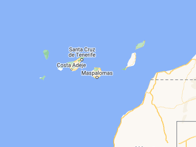Map showing location of Santa Lucía (27.91174, -15.54071)
